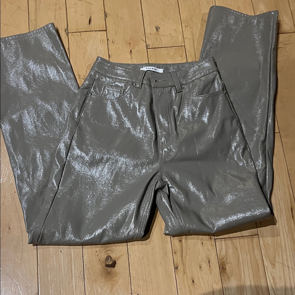 PacSun Metallic Taupe Pants
